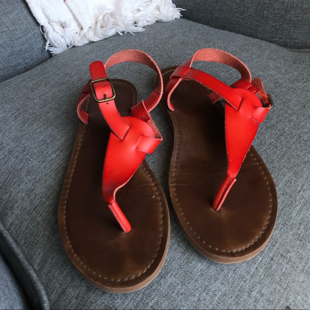 Mossimo Orange Sandals 7.5